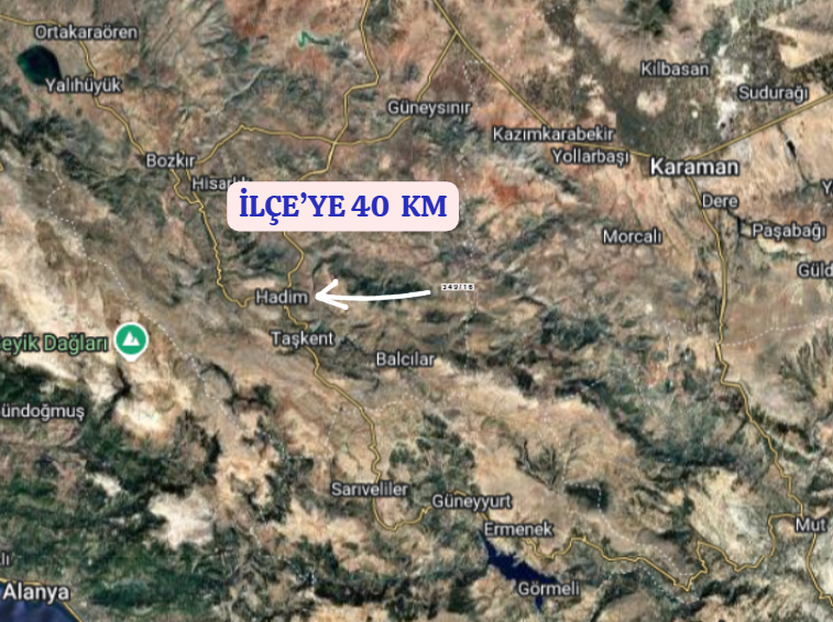KONYA HADİM GÖYNÜKKIŞLA 204 M² TARLAMIZ SATILIKTIR - KONYA HADİM fotoğraf 5