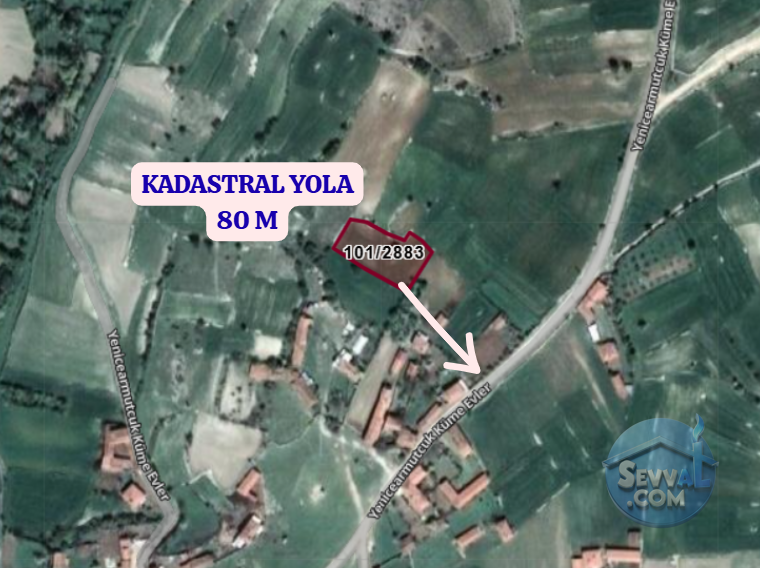 KÜTAHYA ÇAVDARHİSAR YENİCEARMUTCUK  KÖYÜNDE  1.844  M²  TARLA  SATILIKTIR - KÜTAHYA ÇAVDARHİSAR fotoğraf 3