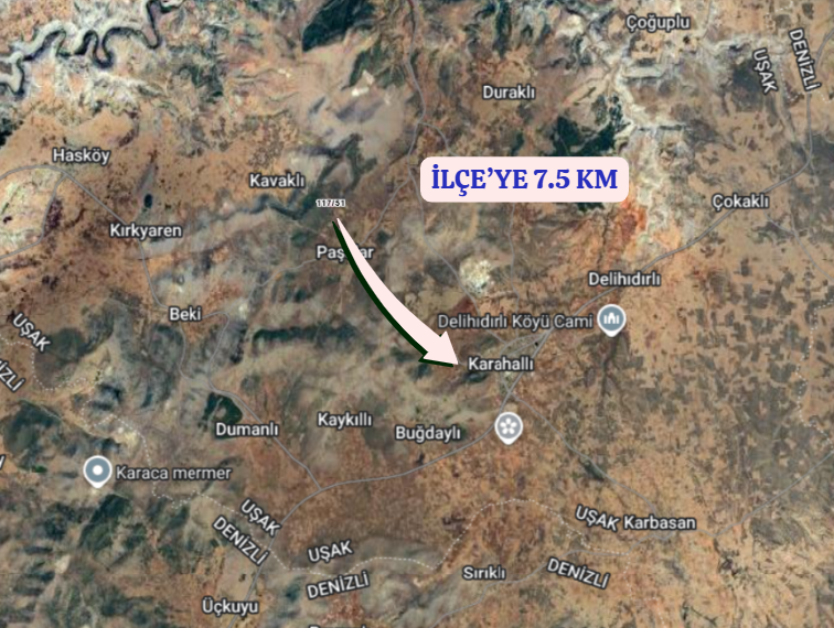 UŞAK KARAHALLI PAŞALAR  KÖYÜNDE 3.954  M²  BAĞ  SATILIKTIR  - UŞAK KARAHALLI fotoğraf 5