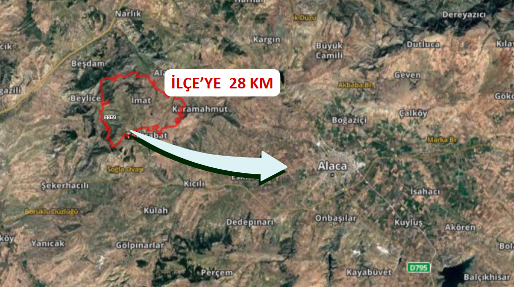 ÇORUM ALACA İMAT KÖYÜNDE 3.800 M² TARLA SATILIKTIR. - ÇORUM ALACA fotoğraf 6