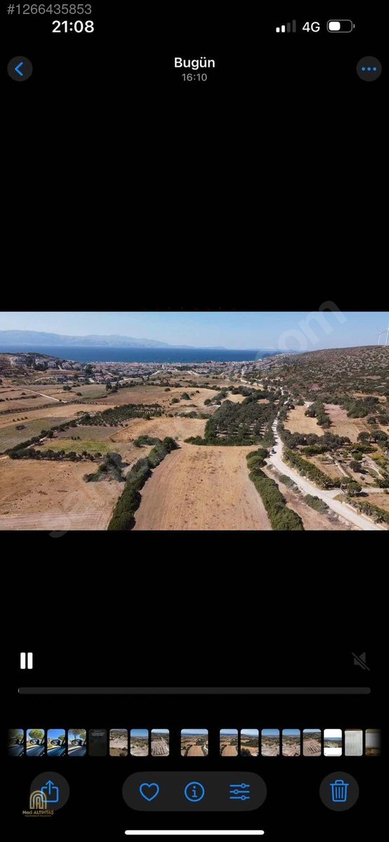 ALTINTAŞ'TAN SATILIK FULL DENİZ MANZARALI TEK TAPU 9200 METRE - İZMİR ÇEŞME fotoğraf 2