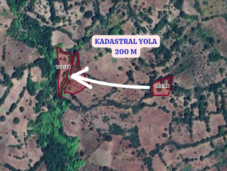 BALIKESİR GÖNEN DUMANALAN  KÖYÜNDE 1.700 M² TARLA SATILIKTIR - BALIKESİR GÖNEN fotoğraf 3