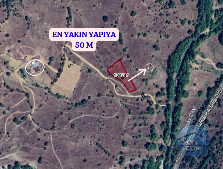 KÜTAHYA SİMAV YAVI   KÖYÜNDE 2.465 M² TARLA  SATILIKTIR - KÜTAHYA SİMAV fotoğraf 4