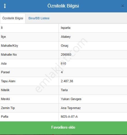 Isparta Atabey Onaç' Ta Kadastro Yolu Olan Uygun Fiyatlı Araziler - ISPARTA ATABEY fotoğraf 5