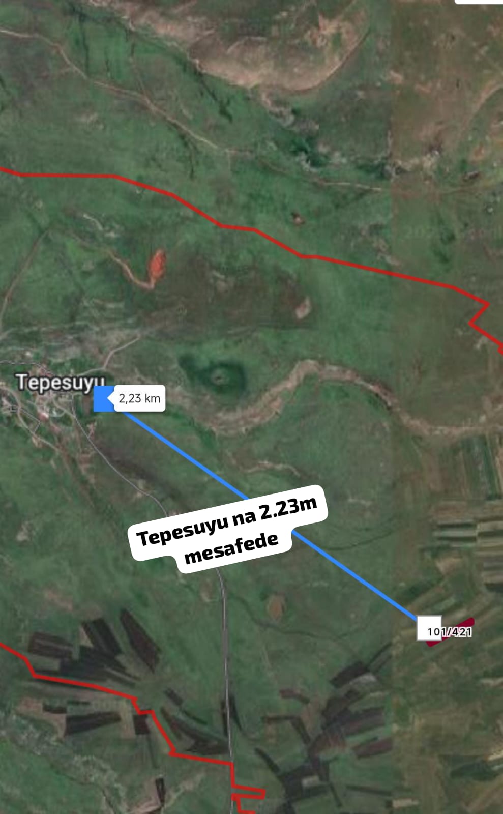 ARDAHAN MERKEZ TEPESU KÖYÜ 5193M² SATILIK ARSA 