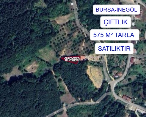 BURSA İNEGÖL ÇİFTLİKKÖY MAHALLESİNDE 575M² TARLAMIZ SATILIK - BURSA İNEGÖL fotoğraf 3