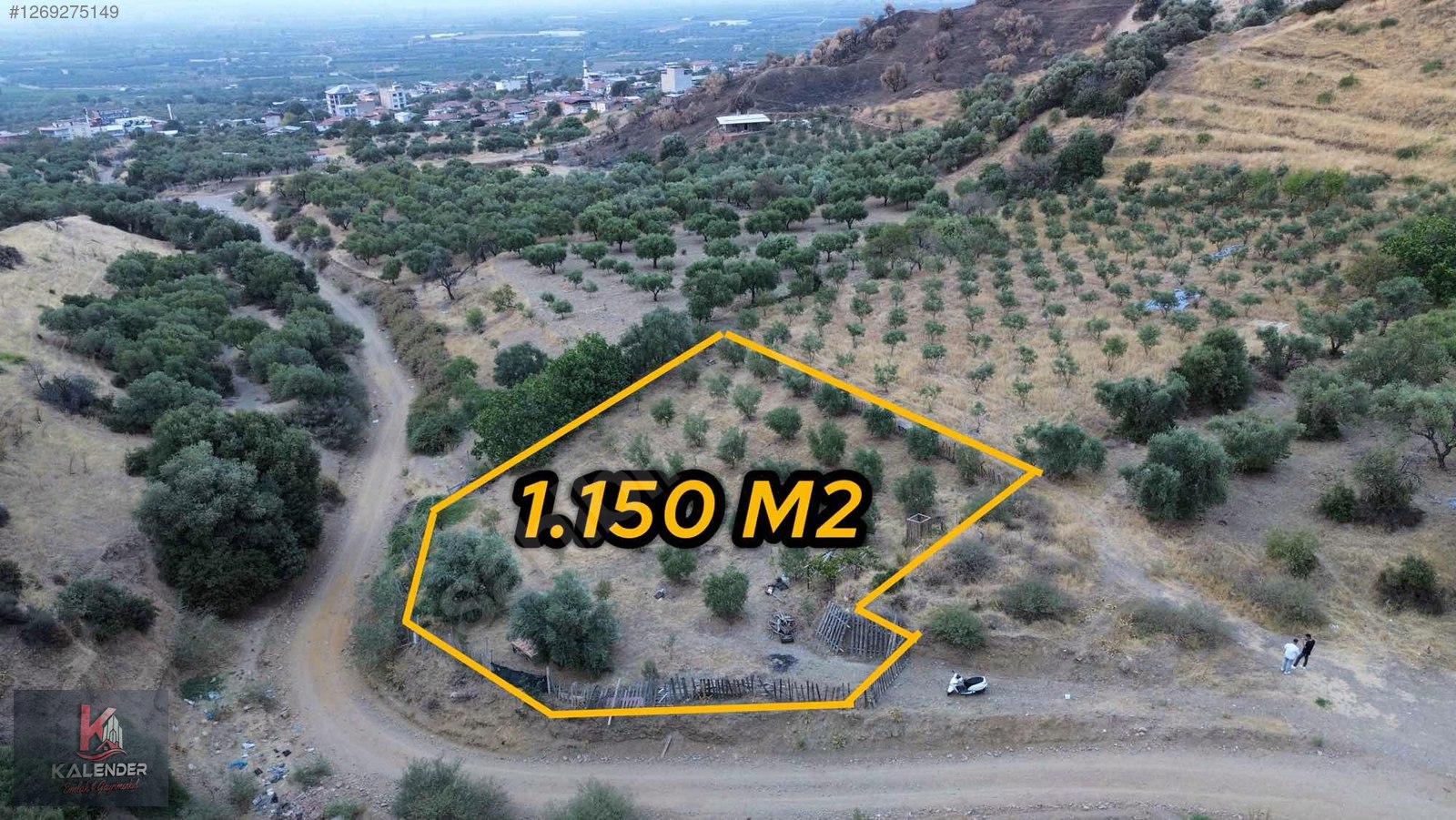 KALENDER EMLAKTAN DERBENTTE SATILIK 1.150 M2 TEK TAPU ZEYTİNLİK - MANİSA TURGUTLU fotoğraf 6