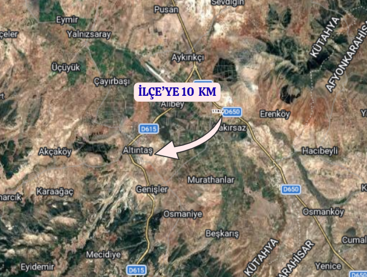 KÜTAHYA  ALTINTAŞ ÇAKIRSAZ  KÖYÜNDE  2.894  M²  TARLA  SATILIKTIR - KÜTAHYA ALTINTAŞ fotoğraf 5