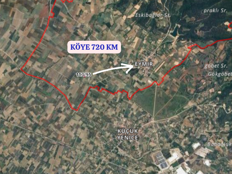 BURSA İNEGÖL EYMİR   KÖYÜNDE 831  M² TARLA  SATILIKTIR - BURSA İNEGÖL fotoğraf 4