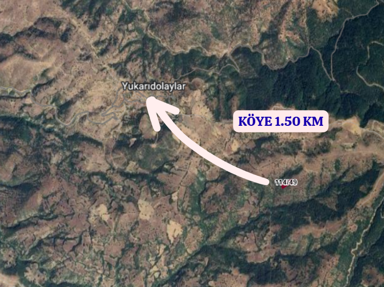 KÜTAHYA SİMAV YUKARIDOLAYLAR KÖYÜNDE 5.743 M² TARLA SATILIKTIR - KÜTAHYA SİMAV fotoğraf 4
