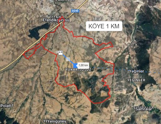 KÜTAHYA GEDİZ YUKARISUSUZ KÖYÜ’NDE 8089 M² TARLA SATILIKTIR - KÜTAHYA GEDİZ fotoğraf 4