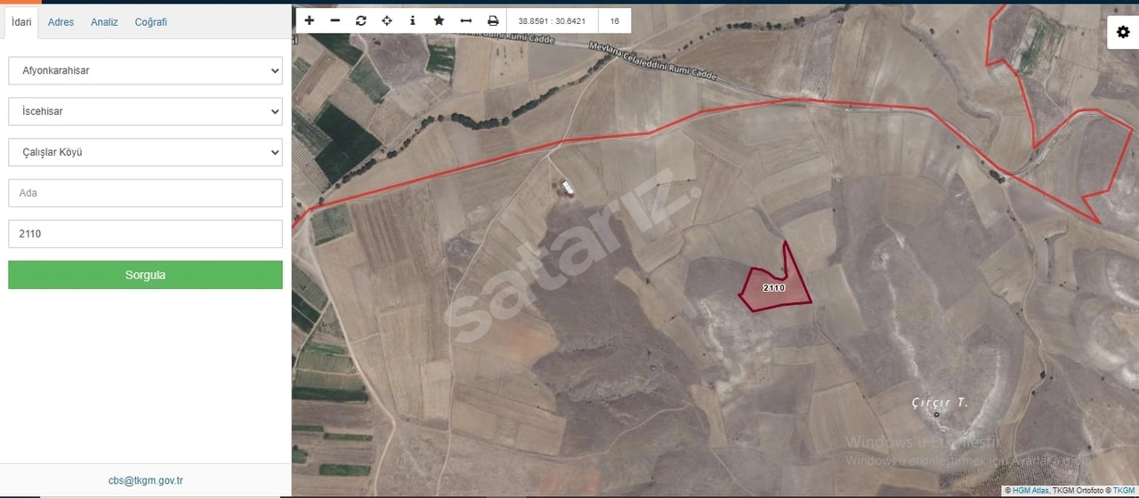 SEFİR EMLAKTAN AFYON İSCEHİSAR ÇALIŞLAR KÖYÜ ÇIKRIK KASABASI SINIRINDA 10770 m²  - AFYONKARAHİSAR İSCEHİSAR fotoğraf 5
