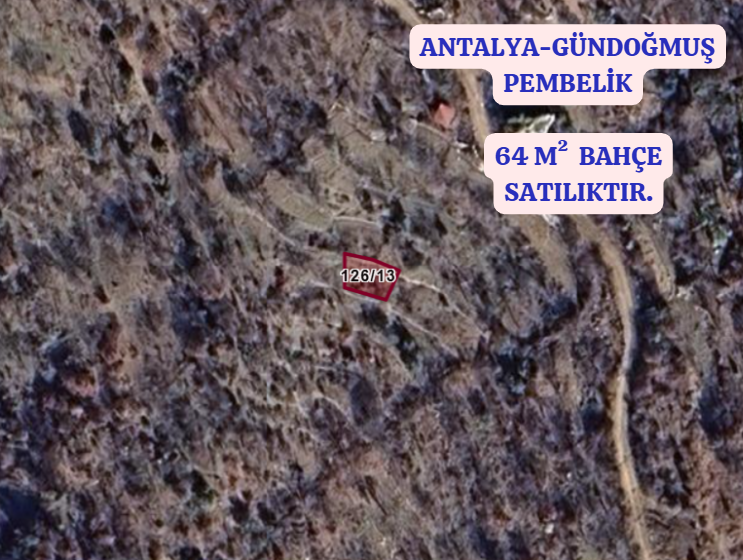 ANTALYA GÜNDOĞMUŞ PEMBELİK  KÖYÜNDE 64 M² BAHÇE SATILIKTIR. - ANTALYA GÜNDOĞMUŞ fotoğraf 2