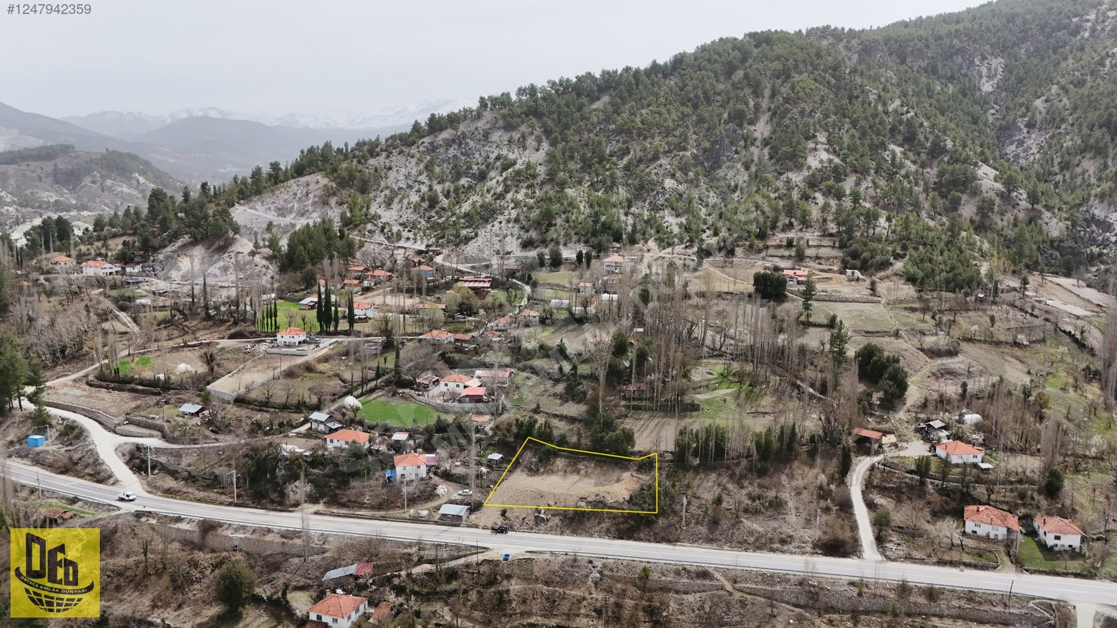 KİRAZLIYAYLA'DA FETHİYE YOLU ÜZERİNDE 764 m² İMARLI ARSA - DENİZLİ ÇAMELİ fotoğraf 8