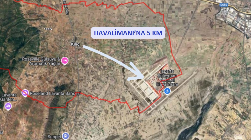 ISPARTA KEÇİBORLU KILIÇ KÖYÜ’NDE 523 M² TARLA SATILIKTIR - ISPARTA KEÇİBORLU fotoğraf 7
