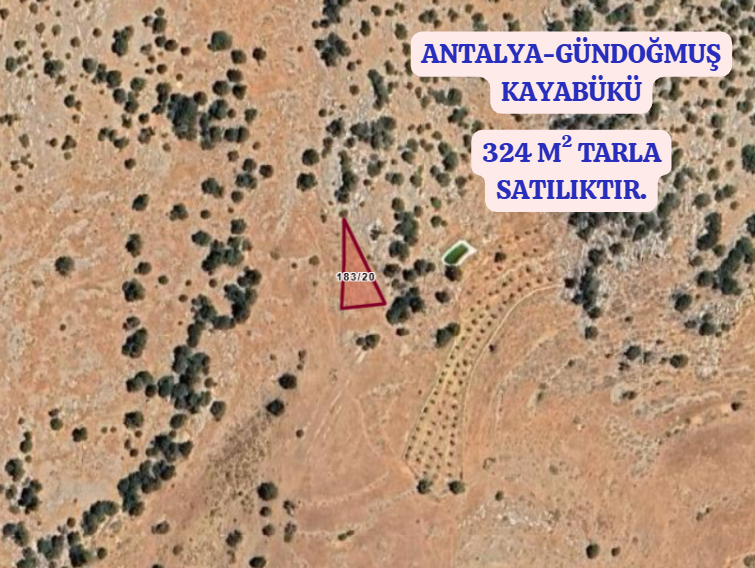 ANTALYA GÜNDOĞMUŞ KAYABÜKÜ   KÖYÜNDE 324  M² TARLA  SATILIKTIR - ANTALYA GÜNDOĞMUŞ fotoğraf 2