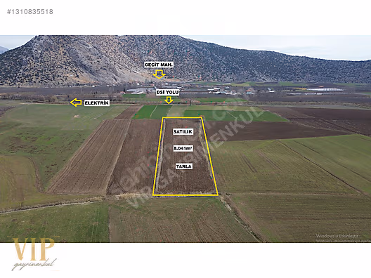 VİP GAYRİMENKUL'den BÖLGENİN EN SULAK YERİNDE 8.041m² TARLA - ANTALYA ELMALI fotoğraf 2