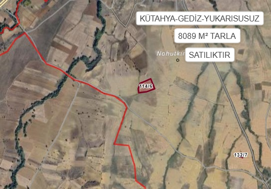 KÜTAHYA GEDİZ YUKARISUSUZ KÖYÜ’NDE 8089 M² TARLA SATILIKTIR - KÜTAHYA GEDİZ fotoğraf 2