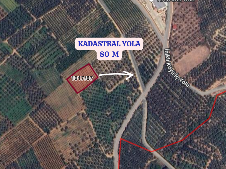 BURSA İZNİK ÖMERLİ KÖYÜNDE 1.985  M² BAĞ SATILIKTIR - BURSA İZNİK fotoğraf 3