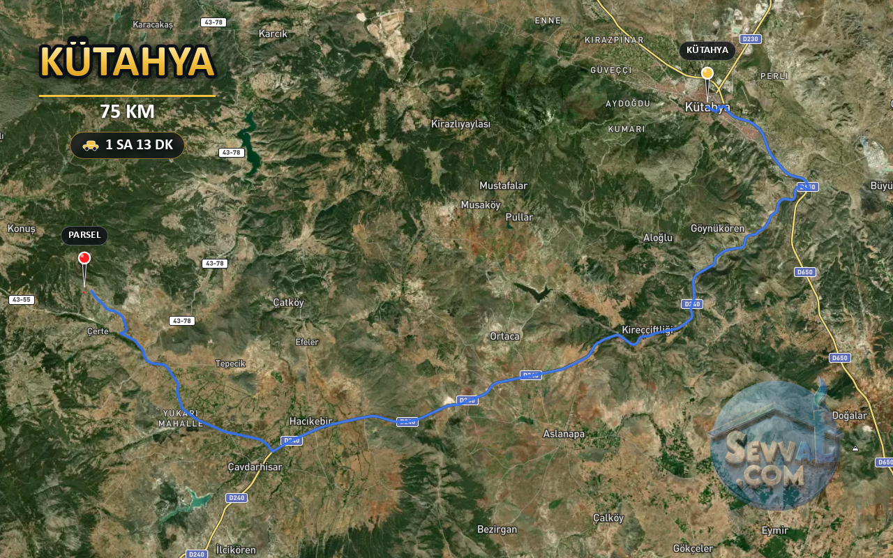 KÜTAHYA EMET AYDINCIK/MEYDAN 1.764 m² SATILIK ARSA - KÜTAHYA EMET fotoğraf 4