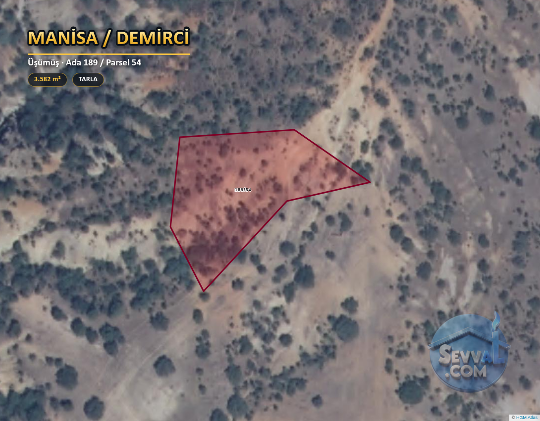 MANİSA DEMİRCİ ÜŞÜMÜŞ 3.582 m² SATILIK ARSA - MANİSA DEMİRCİ fotoğraf 2