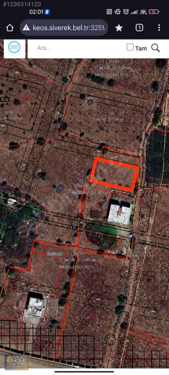 BAYLAN HOME EMLAKTAN SATILIK ARSA,PARSEL METİN GENÇDAL ARKASI - ŞANLIURFA SİVEREK fotoğraf 2