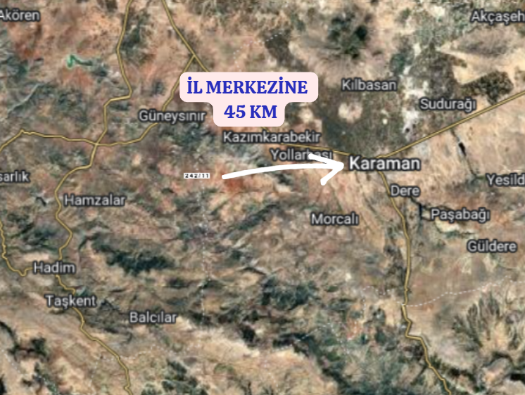 KARAMAN MERKEZ MURATDEDE KÖYÜNDE 5.746 M²  ÜZÜM BAĞI SATILIKTIR - KARAMAN MERKEZ fotoğraf 7