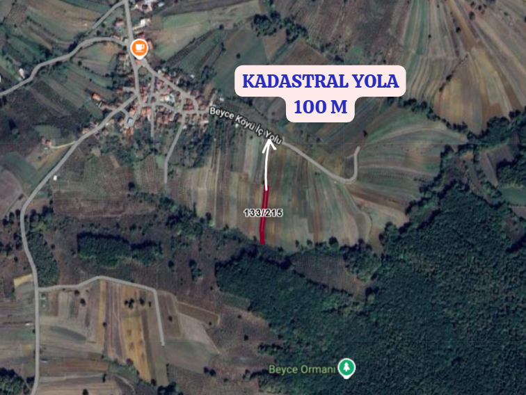 KOCAELİ KANDIRA BEYCE  KÖYÜNDE 806 M²  TARLA  SATILIKTIR - KOCAELİ KANDIRA fotoğraf 3