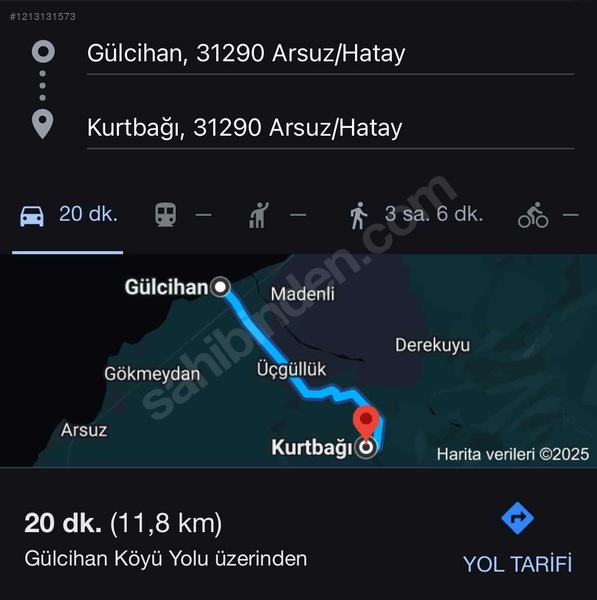 SATILIK Yetişkin KAYISI bahçesi 6,024 m²  Hatay / Arsuz / Kurtbağı Mh. - HATAY ARSUZ fotoğraf 2