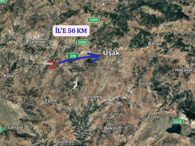 UŞAK EŞME HAMAMDERE KÖYÜNDE 10.700 M² TARLA SATILIKTIR - UŞAK EŞME fotoğraf 7