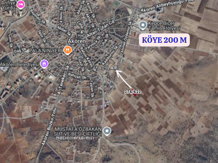 KONYA AKÖREN HACILAR   KÖYÜNDE  1.355  M²  TARLA  SATILIKTIR - KONYA AKÖREN fotoğraf 4