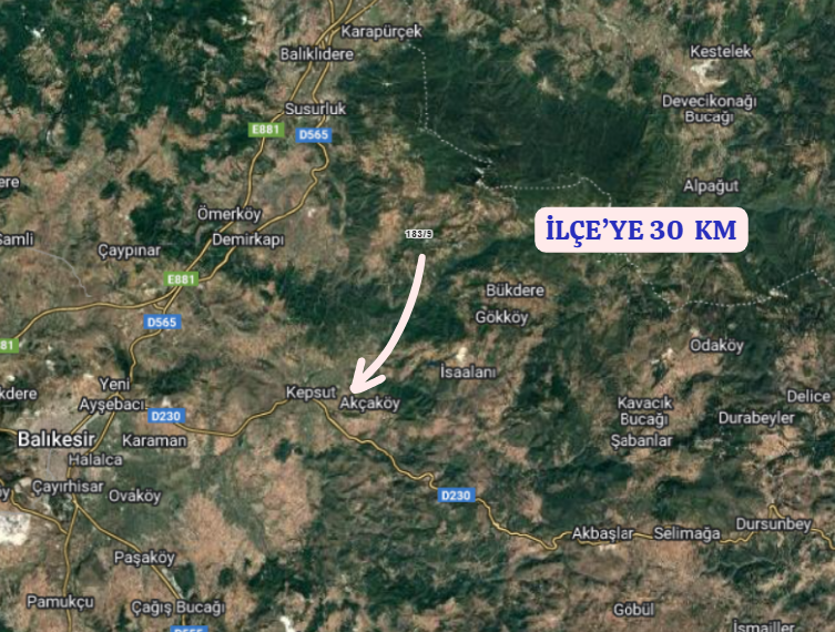 BALIKESİR KEPSUT SERÇEÖREN  KÖYÜNDE 1.304 M² TARLA SATILIKTIR - BALIKESİR KEPSUT fotoğraf 5