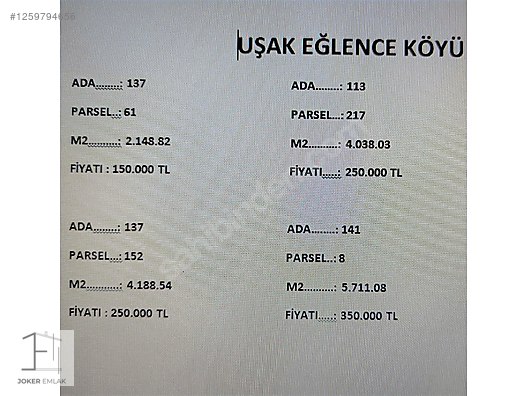 JOKER'DEN EĞLENCE KÖYÜ'NDE YATIRIMLIK SATILIK TARLALAR - UŞAK MERKEZ fotoğraf 2