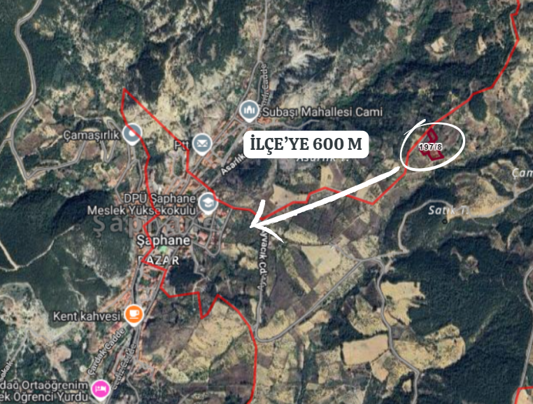 KÜTAHYA ŞAPHANE PAZAR KÖYÜ’NDE 5.052 ²  BAHÇE SATILIKTIR - KÜTAHYA ŞAPHANE fotoğraf 6