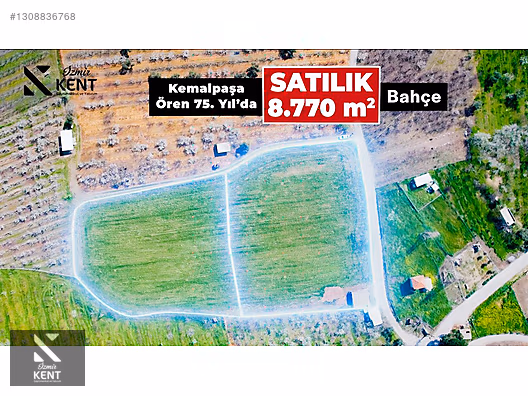 Kemalpaşa Ören 75. Yıl Satılık 8770 m2 Tek Tapu Tarla - İZMİR KEMALPAŞA fotoğraf 35