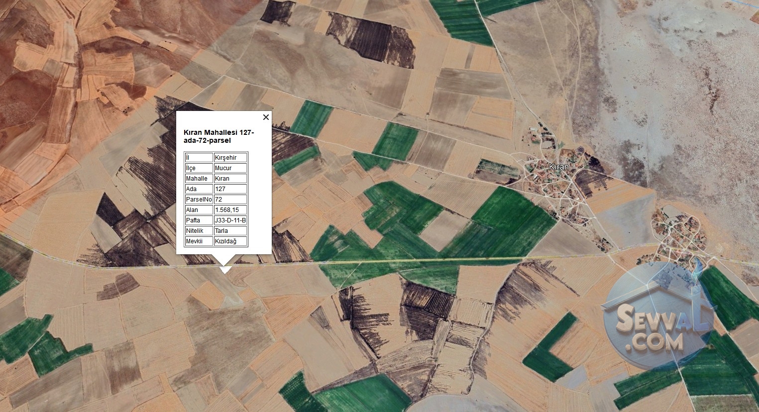 KIRŞEHİR MUCUR KIRAN KÖYÜNDE 1.568 M² TARLAMIZ SATILIKTIR. - Kırşehir Mucur fotoğraf 11