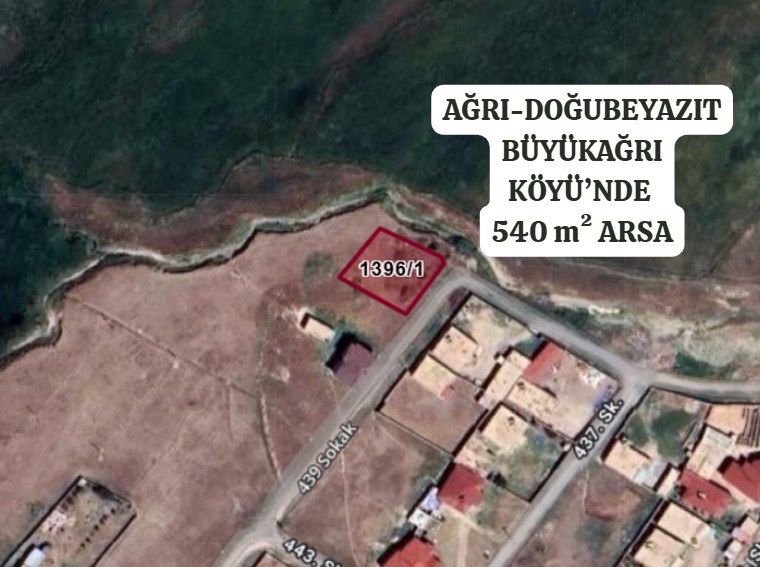 AĞRI DOGUBEYAZIT BÜYÜKAĞRI MAHALLESİ’NDE 540 M² ARSA SATILIKTIR - AĞRI DOĞUBAYAZIT fotoğraf 2