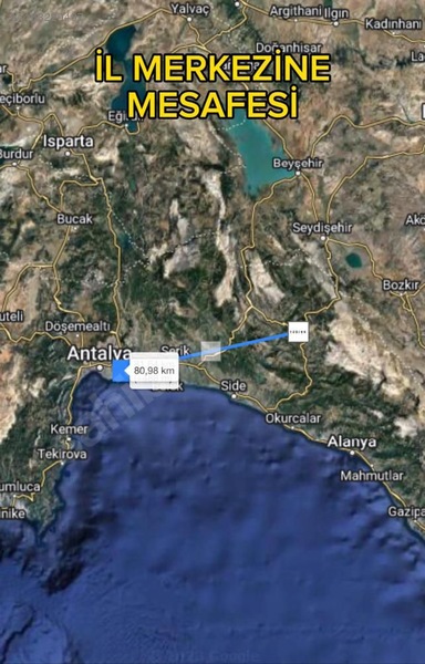 Antalya  Alanya Bademağacı Mahallesinde 7.440 M² SATILIK TARLA