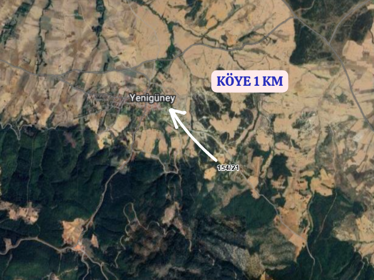 KÜTAHYA GEDİZ YENİGÜNEY   KÖYÜNDE 100  M² TARLA  SATILIKTIR - KÜTAHYA GEDİZ fotoğraf 4