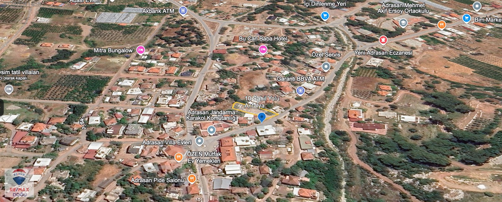 REMAX DOĞU'DAN ADRASANDA MÜKEMMEL KONUMDA SATILIK ARSA - ANTALYA KUMLUCA fotoğraf 3