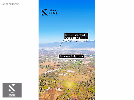Kemalpaşa M.Akif Ersoy Satılık 7.250 m2 Bahçe Tek Tapu - İZMİR KEMALPAŞA fotoğraf 5