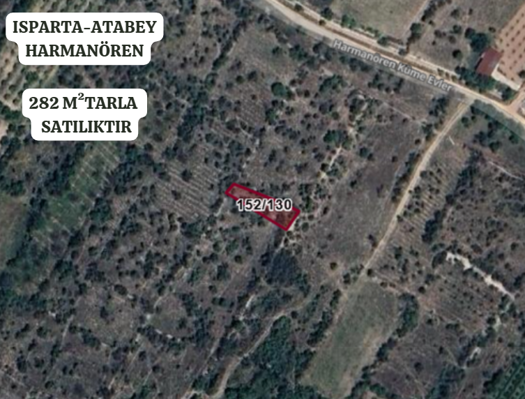 ISPARTA ATABEY HARMANÖREN  KÖYÜNDE 282 M² TARLA  SATILIKTIR - ISPARTA ATABEY fotoğraf 2