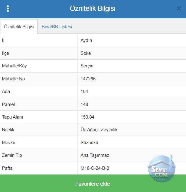 AYDIN SÖKE SERÇİN MAHALLESİNDE 150 m² ZEYTİNLİK SATILIKTIR. - Aydın Söke fotoğraf 11