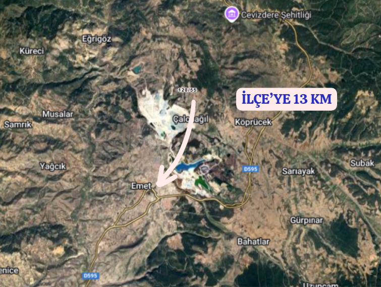 KÜTAHYA EMET ÇALCAĞIL   KÖYÜNDE 8.905  M² TARLA  SATILIKTIR - KÜTAHYA EMET fotoğraf 5
