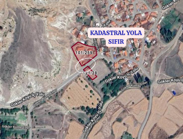 KÜTAHYA ÇAVDARHİSAR GÖKLER  KÖYÜNDE 665  M² ARSA  SATILIKTIR - KÜTAHYA ÇAVDARHİSAR fotoğraf 3