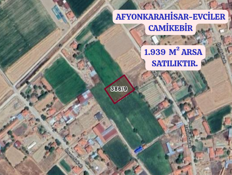 AFYONKARAHİSAR EVCİLER CAMİİKEBİR  KÖYÜNDE  1.939 M² ARSA SATILIKTIR. - AFYONKARAHİSAR EVCİLER fotoğraf 2