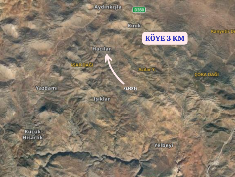 KONYA BOZKIR HACILAR  KÖYÜ’NDE 477 M² TARLA SATILIKTIR  - KONYA BOZKIR fotoğraf 4