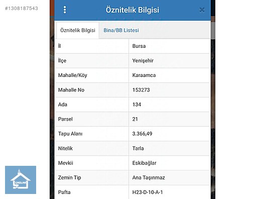 ÇAĞLAR'DAN KARAAMCA MH.DE 3366m2 Asfalt Cepheli Tarla - BURSA YENİŞEHİR fotoğraf 6