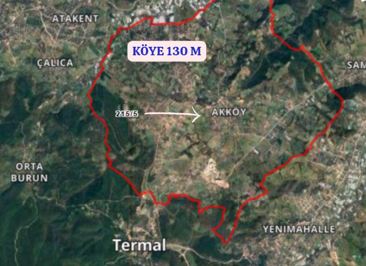 YALOVA TERMAL AKKÖY KÖYÜNDE 2.156 M²  TARLA SATILIKTIR - YALOVA TERMAL fotoğraf 5