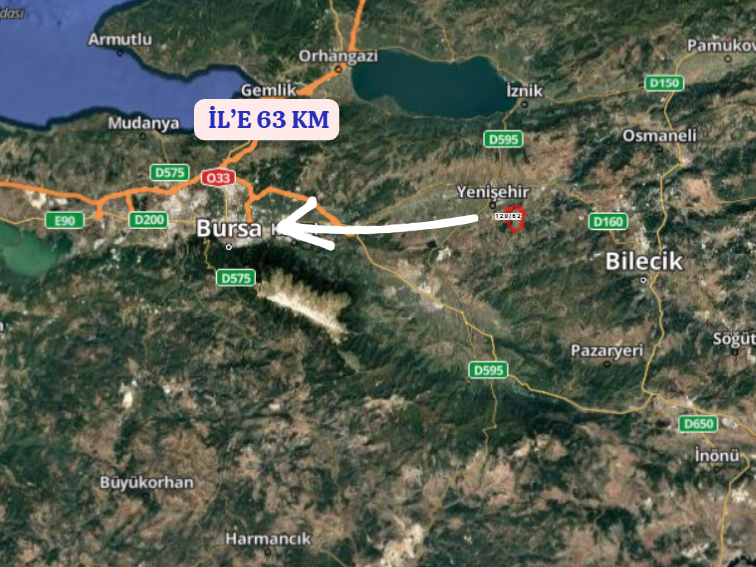 BURSA YENİŞEHİR  MAHMUDİYE  KÖYÜNDE 634  M² BAHÇE  SATILIKTIR - BURSA YENİŞEHİR fotoğraf 7